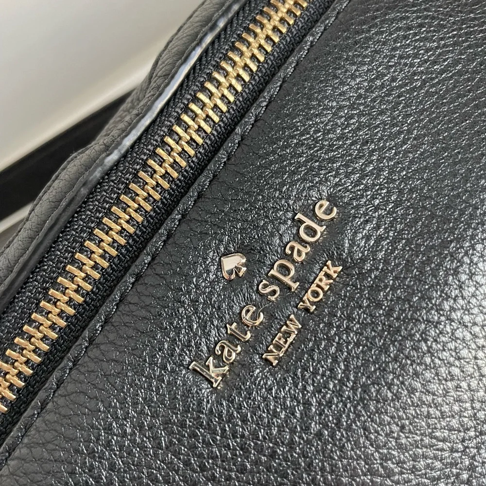 Kate Spade Black Pebbled Leather Crossbody Bag - Picture 2 of 6